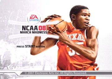 NCAA March Madness 08 screen shot title